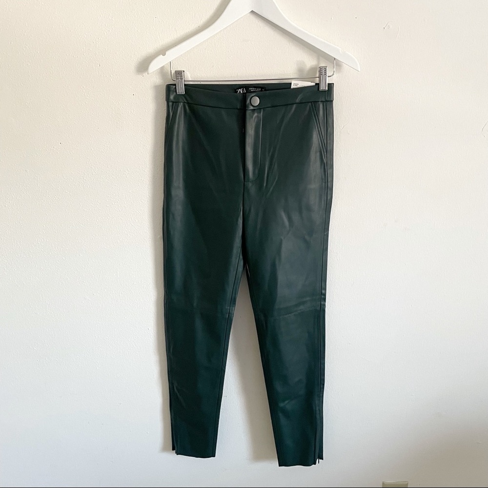 ZARA // Blogger Favorite Faux Leather Hi-Rise Leggings - Picture 5 of 8